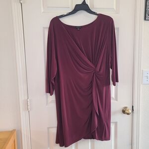 Lane Bryant Wine-Red Dress